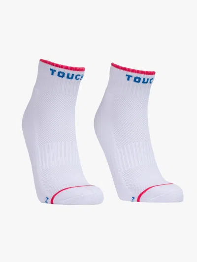Mother Baby Steps Ankle Touche Socks In White