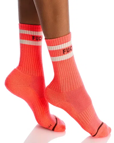 Mother Baby Steps Crew Socks In Red