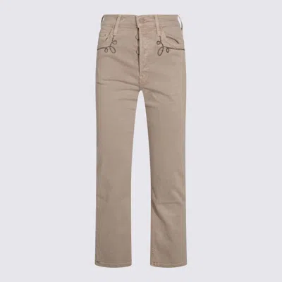 MOTHER BEIGE COTTON JEANS