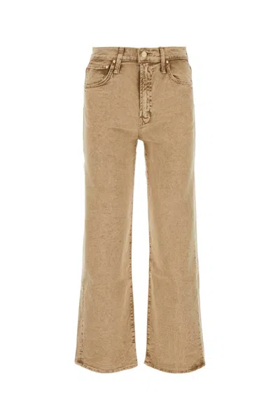 MOTHER BEIGE STRAIGHT LEG JEANS