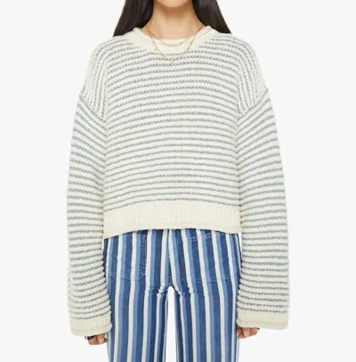 Mother Bell Sleeve Jumper Roll Top In Did You Make That In Multi