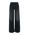Mother Smoothie Sneak Denim Pants In Black