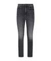 Mother The Hustler Flood High-waisted Jeans In Blue
