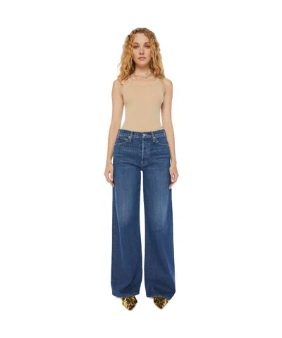 MOTHER MOTHER THE DITCHER ROLLER SNEAK WIDE-LEG JEANS