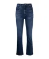 Mother The Hustler Ankle Jeans In Blue
