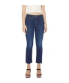 Mother The Insider Crop Step Fray Jean In Off Limits In Blue