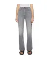 Mother The Maven Heel Super High Waist Wide Leg Jeans In Gray
