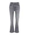 Mother The Rascal Ankle Fray Jeans In Gray