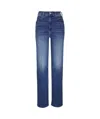 Mother The Tomcat Roller Sneak Jeans In Light Blue