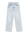 Mother The Spinner Zip Sneak Jeans Light As A Feather In White