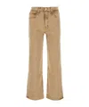 Mother Denim Cropped Jeans In Nude