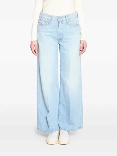 Mother Belt Loops Five Pockets Jeans In Blue