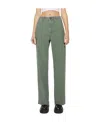 Mother Denim The Major Sneak Fray Roger That Straight Leg Jean In Gray