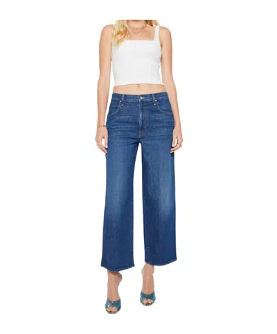 Mother Belt-loop Denim Shorts In Blue