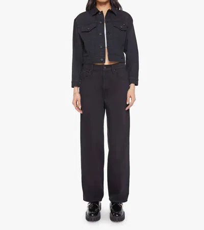 Mother Big Shorty Denim Jacket In Pirate In Multi