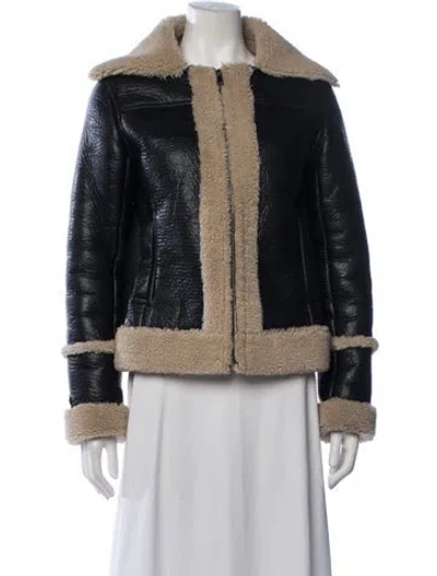 Pre-owned Mother Biker Jacket In Black