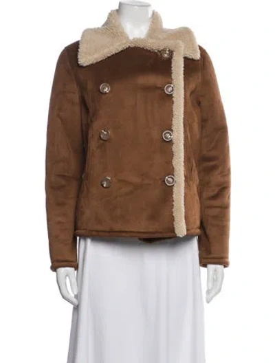 Pre-owned Mother Biker Jacket In Brown