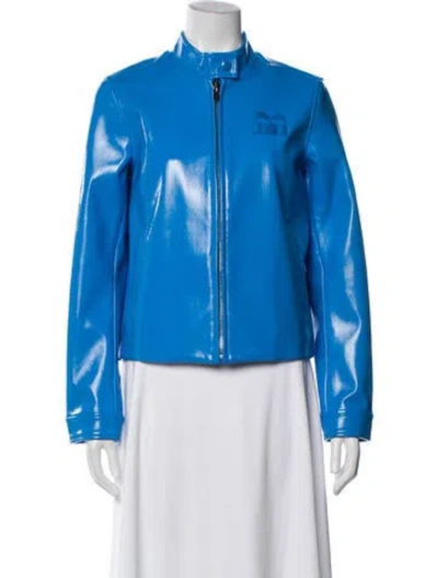 Pre-owned Mother Biker Jacket W/ Tags In Blue