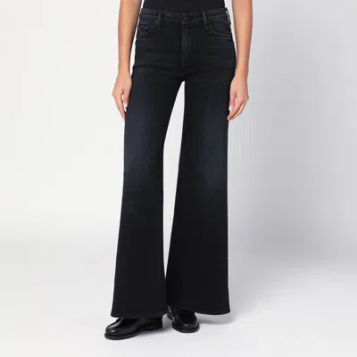 Mother The Roller Sneak Flared Jeans In Black