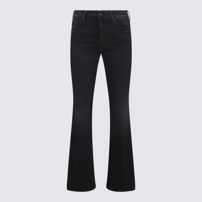 Mother Black Cotton Denim Jeans