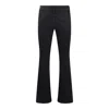 Mother The Hustler Straight Cotton Blend Jeans In Encounters At Night