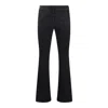 Mother The Hustler Straight Cotton Blend Jeans In Encounters At Night