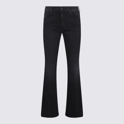 MOTHER BLACK COTTON DENIM JEANS