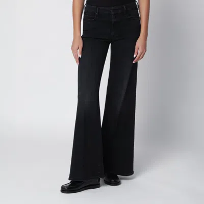 Mother Black Flared Spiked Mini Jeans For Women