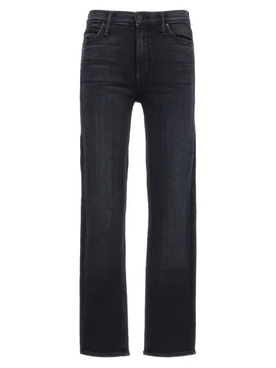 MOTHER BLACK THE MID RISE DAZZLER JEANS