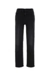 Mother The Mid Rise Rambler Zip Flood Jeans In Black