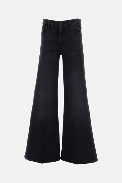 Mother Black Wide Leg Jeans