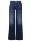 Mother The Down Low Spinner Heel Straight-leg Jeans In Blue