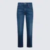 MOTHER BLUE COTTON DENIM JEANS