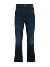 Mother The Lil Patch Pocket Rambler Zip Sneak Jeans (petite) In Blue