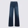 Mother The Lil Patch Pocket Rambler Zip Sneak Jeans (petite) In Denim
