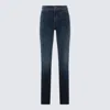 MOTHER BLUE DENIM COTTON JEANS