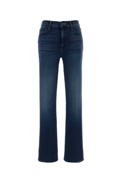 Mother The Kick It Jeans In Denim In Blue