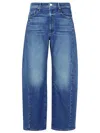Mother Petites Lil Full Pipe Floor Jeans In Its A Small World In Blue
