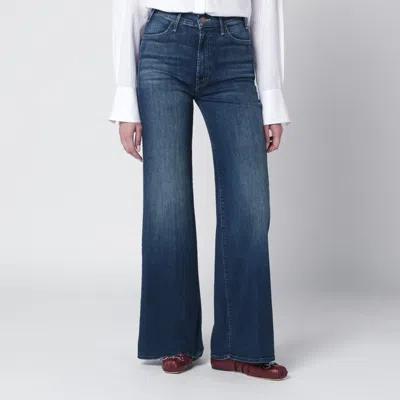 Mother Blue Flared Troublemaker Jeans