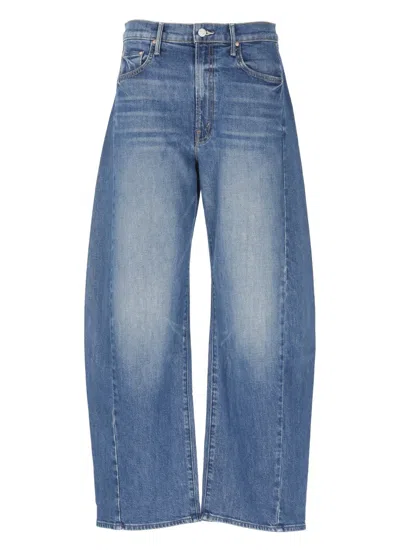 MOTHER BLUE THE FULL-PIPE FLOOD JEANS