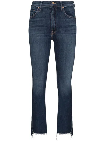 Mother Blue The Insider Cropped Jeans