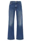 Mother The Ditcher Roller Sneak Jeans In Blue