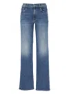 Mother The Mid Rise Maven Sneak Jeans In Washed Blue