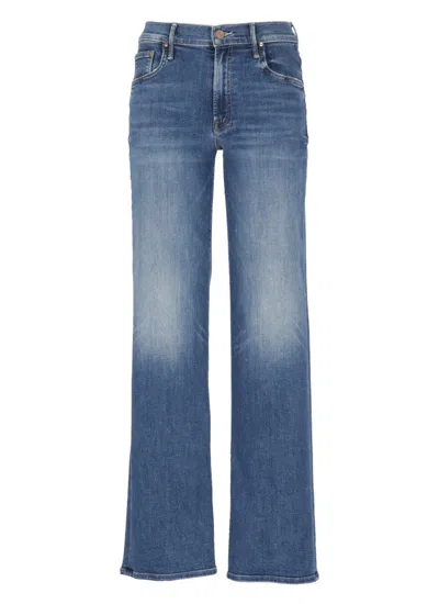 MOTHER MOTHER BLUE THE MID RISE MAVEN SNEAK JEANS