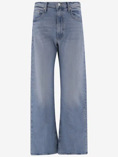 Mother Blue Wide Leg Jeans