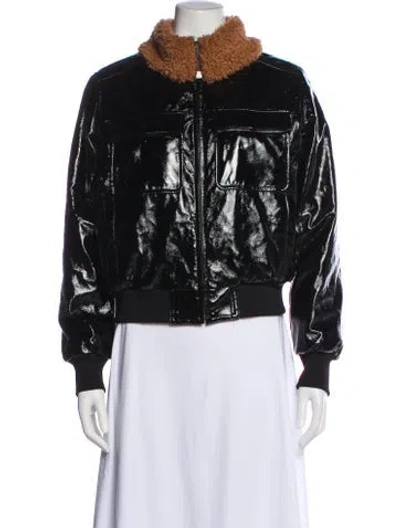 Pre-owned Mother Bomber Jacket In Black