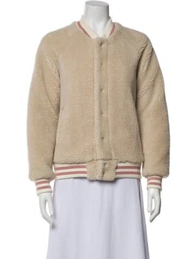 Pre-owned Mother Bomber Jacket In Brown