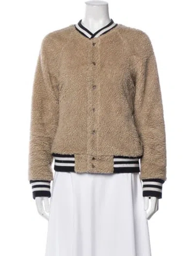 Pre-owned Mother Bomber Jacket In Neutral