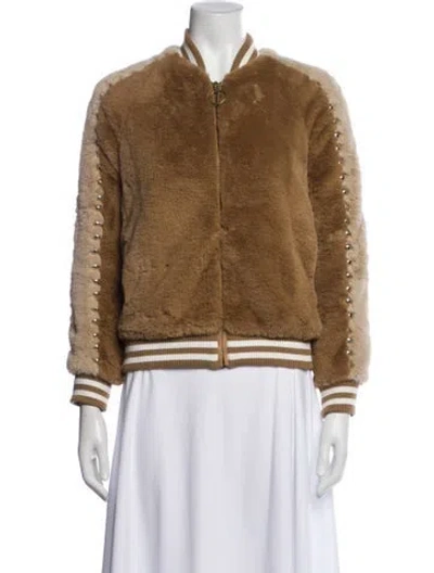 Pre-owned Mother Bomber Jacket In Neutral