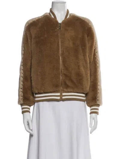 Pre-owned Mother Bomber Jacket In Neutral